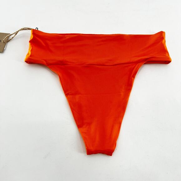 NWT Revolve x Stone Fox Swim Orange Pull On Bikini Bottom Size XS - Picture 2 of 3